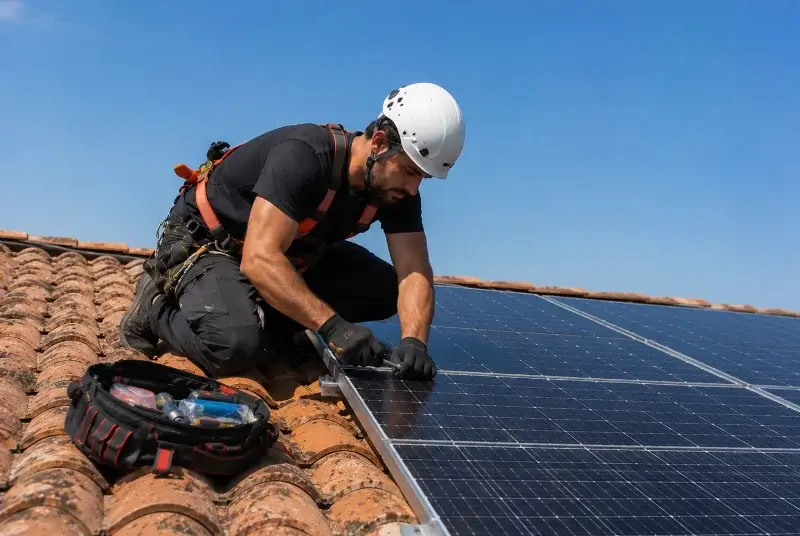 Maintenance et monitoring de panneaux solaires à Baixas
